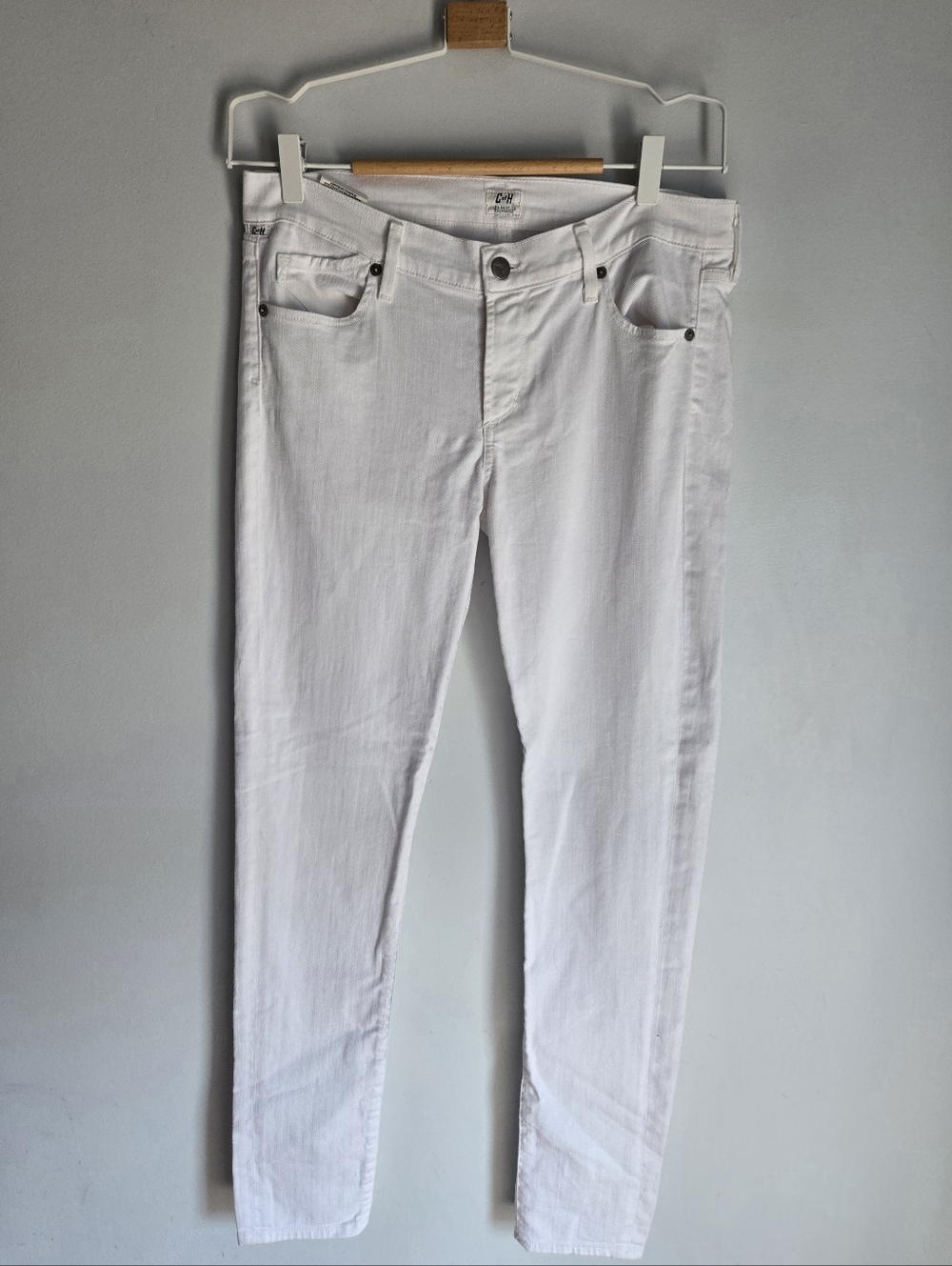CITIZENS OF HUMANITY White Jeans Aveden Low Rise Skinny Leg Size 30